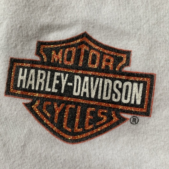 Harley Davidson Raglan Long Sleeve Small Logo Shirt Size Large - Picture 4 of 9